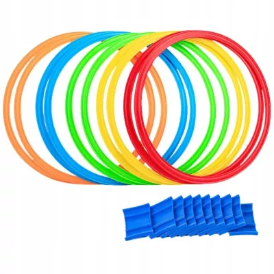 Gra w klasy – zestaw z obręczami dla dzieci skakanie w domu i ogrodzie
