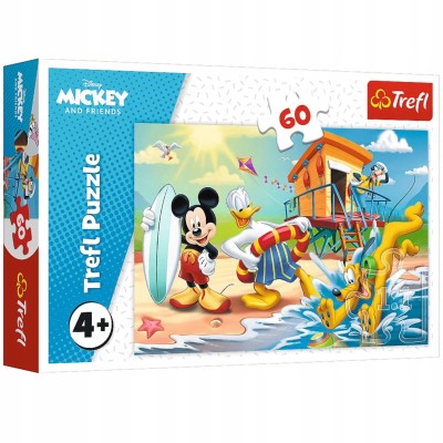 Puzzle Disney Myszka Miki 60 el. – rozwijająca zabawa z Mikim i przyjaciółmi | Trefl 17359 Puzzle Disney Myszka Miki 60 el. – rozwijająca zabawa z Mikim i przyjaciółmi | Trefl 17359