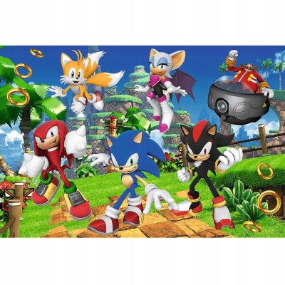 Puzzle Sonic i przyjaciele 160 elementów | Układanka edukacyjna Trefl 15421