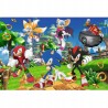 Puzzle kartonowe Sonic i przyjaciele – 160 elementów, zabawa i nauka przez układanie Trefl 15421
