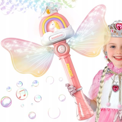 Magiczna różdżka do baniek – świecąca zabawka z efektem baniek dla dzieci