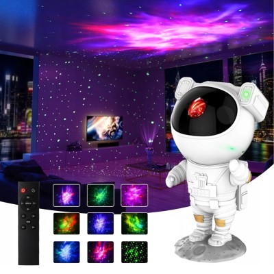 Projektor Galaxy Astronauta – Kosmiczna Lampa LED z Mgławicą i Gwiazdami, Sterowanie Pilotem