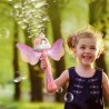 Magiczna różdżka do baniek mydlanych dla dzieci – ze światłami i efektem baniek | Zestaw z płynem