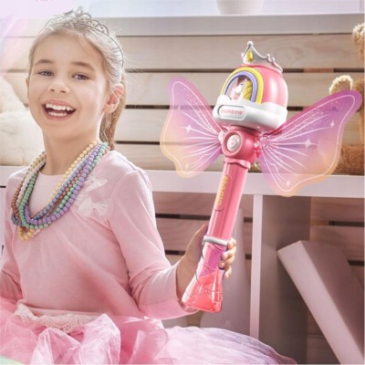 Magiczna różdżka do baniek – świecąca zabawka z efektem baniek dla dzieci