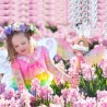 Magiczna różdżka do baniek mydlanych dla dzieci – ze światłami i efektem baniek | Zestaw z płynem