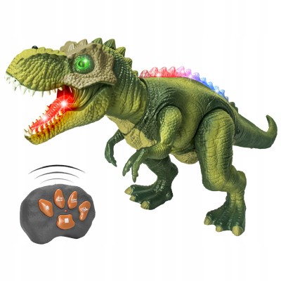 Zdalnie Sterowany Dinozaur Tyranozaur z Efektem Dymu i Muzyką – Interaktywna Zabawka dla Dzieci