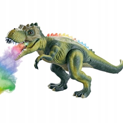 Zdalnie Sterowany Dinozaur Tyranozaur z Efektem Dymu i Muzyką – Interaktywna Zabawka dla Dzieci