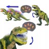 Zdalnie sterowany dinozaur Tyranozaur z dźwiękiem i światłem | zabawka interaktywna dla dzieci z pilotem