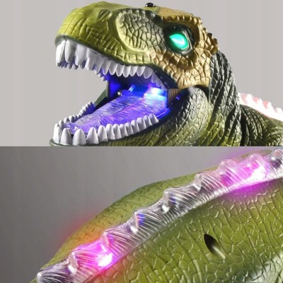 Zdalnie sterowany dinozaur Tyranozaur z pilotem i efektami – zabawka interaktywna dla dzieci 3+