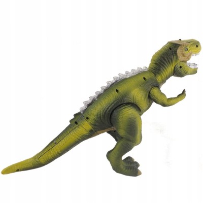 Zdalnie sterowany dinozaur Tyranozaur z pilotem i efektami – zabawka interaktywna dla dzieci 3+