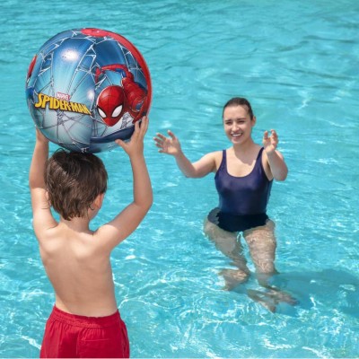 Piłka plażowa Spiderman dla dzieci – dmuchana, lekka, 51 cm – Bestway 98002