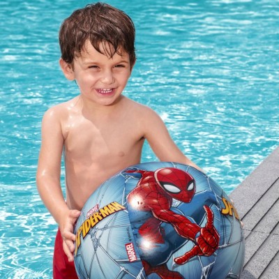 Piłka plażowa Spiderman dla dzieci – dmuchana, lekka, 51 cm – Bestway 98002