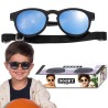 Okulary przeciwsłoneczne dziecięce Dooky Hawaii Black polaryzacyjne elastyczne UV400 6-36M – na plażę, rower, zimę