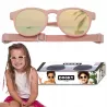 Okulary dziecięce Dooky Hawaii Pink 6–36M polaryzacyjne, niezniszczalne, z paskiem na plażę i rower
