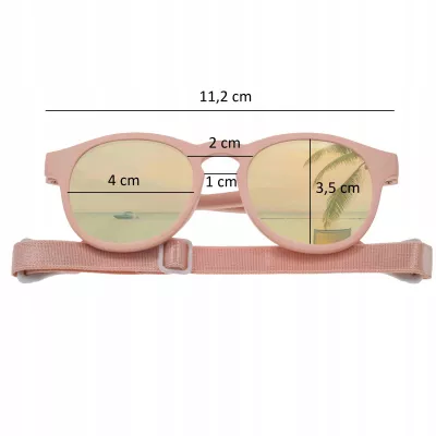 Dooky Hawaii Pink – okulary przeciwsłoneczne dla dzieci 6–36M, niezniszczalne, polaryzacja, UV400, z paskiem Dooky Hawaii Pink – okulary przeciwsłoneczne dla dzieci 6–36M, niezniszczalne, polaryzacja, UV400, z paskiem