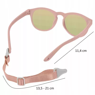 Dooky Hawaii Pink – okulary przeciwsłoneczne dla dzieci 6–36M, niezniszczalne, polaryzacja, UV400, z paskiem Dooky Hawaii Pink – okulary przeciwsłoneczne dla dzieci 6–36M, niezniszczalne, polaryzacja, UV400, z paskiem