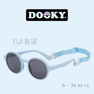 Okulary przeciwsłoneczne Dooky Fiji Blue dla dzieci 6–36 miesięcy UV400 elastyczne i wytrzymałe