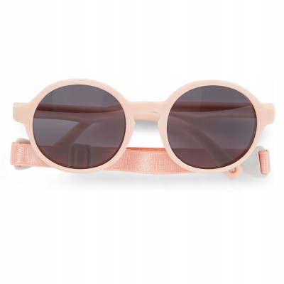 Okulary przeciwsłoneczne Dooky Fiji Pink 6–36M UV400, polaryzacja, elastyczne, pasek, etui