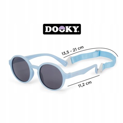 Okulary przeciwsłoneczne Dooky Fiji Blue dla dzieci 6–36 miesięcy UV400 elastyczne i wytrzymałe
