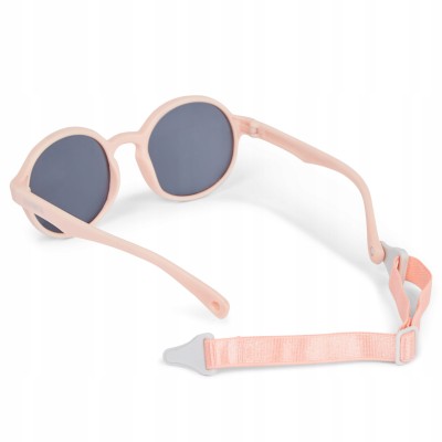 Okulary przeciwsłoneczne Dooky Fiji Pink 6–36M UV400, polaryzacja, elastyczne, pasek, etui