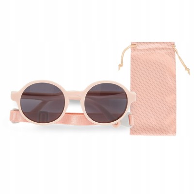 Okulary przeciwsłoneczne Dooky Fiji Pink 6–36M UV400, polaryzacja, elastyczne, pasek, etui