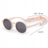 Dooky Fiji Pink okulary przeciwsłoneczne dla dzieci 6–36 miesięcy UV400 z polaryzacją i paskiem