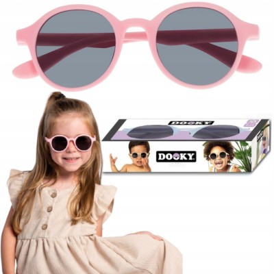Dooky Bali Pink – dziecięce okulary 3–7 lat, niezniszczalne, polaryzacyjne, UV400, elastyczne