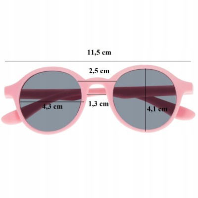 Dooky Bali Pink – dziecięce okulary 3–7 lat, niezniszczalne, polaryzacyjne, UV400, elastyczne