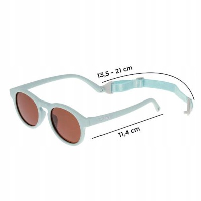 Dooky Aruba Blue – okulary dziecięce 6–36 miesięcy, niezniszczalne, UV400, polaryzacja, na lato i plażę