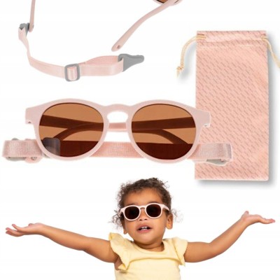 Dooky Aruba Pink – okulary dziecięce 6–36 miesięcy, polaryzacyjne, niezniszczalne, UV400, idealne na lato