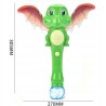 Różdżka do baniek dinozaur z dźwiękiem i światłem – magiczna zabawa na dworze
