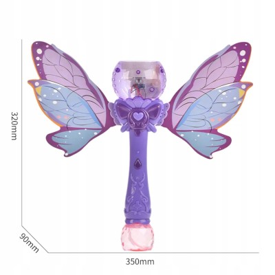 Różdżka do baniek motyl LED – kolorowa zabawa na świeżym powietrzu