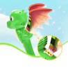 Różdżka do baniek dinozaur z dźwiękiem i światłem – magiczna zabawa na dworze