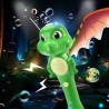Różdżka do baniek dinozaur z dźwiękiem i światłem – magiczna zabawa na dworze