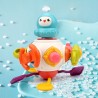 Kostka edukacyjna sensoryczna 8w1 interaktywna z grzechotką, kierownicą i gryzakiem