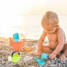 Zestaw do piasku z wiaderkiem, konewką i foremkami morskimi – kreatywna zabawa na plaży, w ogrodzie i piaskownicy