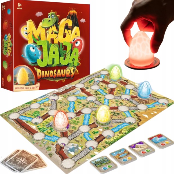 Gra rodzinna planszowa towarzyska Magajaja Dinosaurs 6+ Trefl 02281