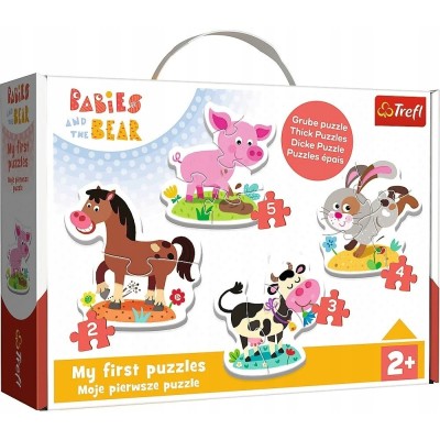 Puzzle Baby Classic na farmie 2+ Trefl 36127 Puzzle Baby Classic na farmie 2+ Trefl 36127