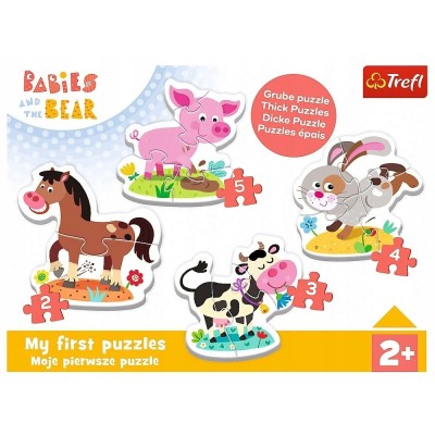 Puzzle Baby Classic na farmie 2+ Trefl 36127 Puzzle Baby Classic na farmie 2+ Trefl 36127