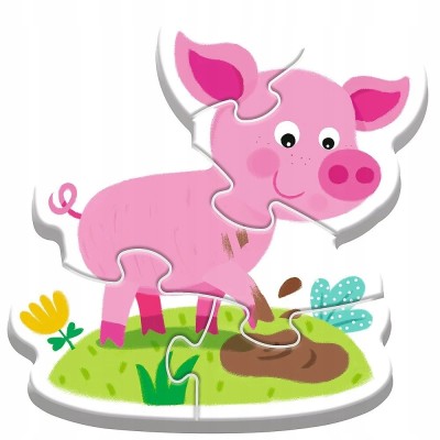Puzzle Baby Classic na farmie 2+ Trefl 36127 Puzzle Baby Classic na farmie 2+ Trefl 36127