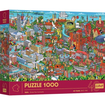 Puzzle 1000 el. Trefl 40-lecie – Limitowana Edycja Trójmiasto |Trefl 10924 Puzzle 1000 el. Trefl 40-lecie – Limitowana Edycja Trójmiasto |Trefl 10924