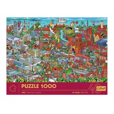 Puzzle 1000 el. Trefl 40-lecie – Limitowana Edycja Trójmiasto |Trefl 10924 Puzzle 1000 el. Trefl 40-lecie – Limitowana Edycja Trójmiasto |Trefl 10924