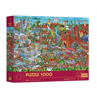 Puzzle 1000 el. Trefl 40-lecie – Limitowana Edycja Trójmiasto |Trefl 10924 Puzzle 1000 el. Trefl 40-lecie – Limitowana Edycja Trójmiasto |Trefl 10924