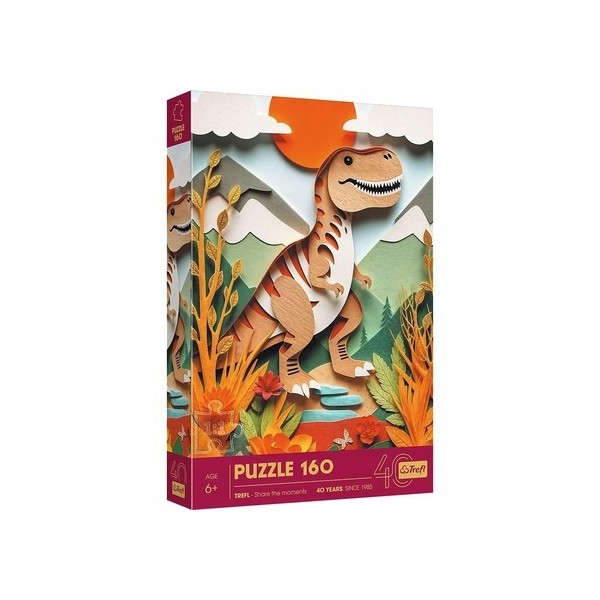 Puzzle z efektem 3D 160 el. 40-lecie Dinozaur Trefl 40048