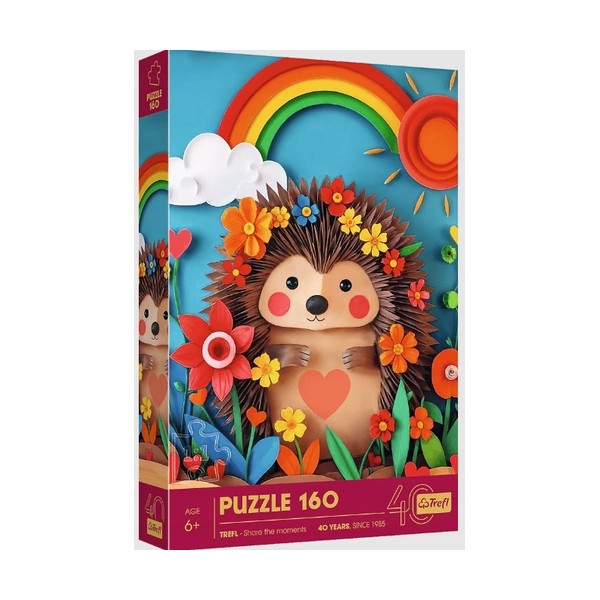 Puzzle z efektem 3D 160 el. 40-lecie Jeżyk Trefl 40046