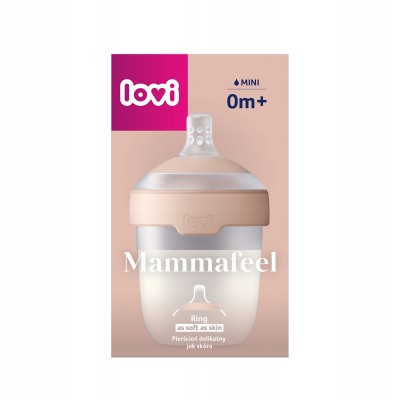 Butelka do karmienia LOVI Mammafeel 150ml ze smoczkiem dynamicznym 0m+ Butelka do karmienia LOVI Mammafeel 150ml ze smoczkiem dynamicznym 0m+