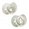 Smoczek silikonowy dynamiczny LOVI 0-6m 2 szt Night&Day Hedgehog 22/929