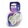 Smoczek silikonowy dynamiczny LOVI 0-6m 2 szt Night&Day Hedgehog 22/929