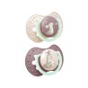 Smoczek silikonowy dynamiczny LOVI 18m+ 2 szt. Night&Day Girl 22/916girl