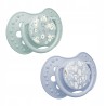 Smoczek silikonowy dynamiczny LOVI 6-18m 2 szt. Blossom Blue 22/923boy